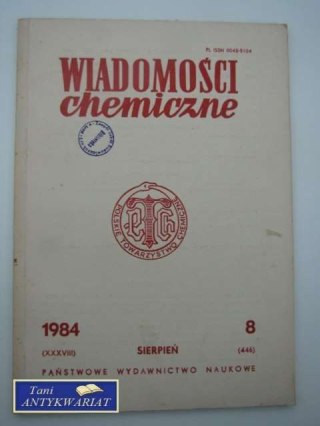 WIADOMOŚCI CHEMICZNE 1984 SIERPIEŃ 8