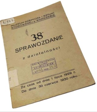 38 SPRAWOZDANIE Z DZIAŁALNOŚCI IZBY RZEMEŚLNICZEJ W ŁODZI wyd. 1930 rok