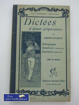 DICTEES D'ANEE PREPARATOIRE