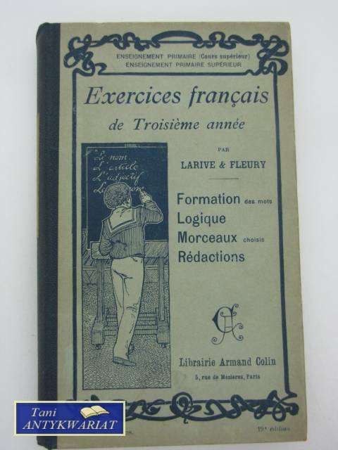 EXERCICES FRANCAIS DE TROISIEME ANNEE