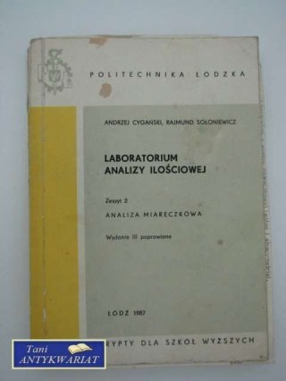 LABORATORIUM ANALIZY ILOŚCIOWEJ ZESZYT 3