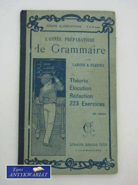 L'ANNEE PREPARATOIRE DE GRAMMAIRE