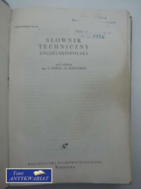 SŁOWNIK TECHNICZNY ANGIELSKO-POLSKI