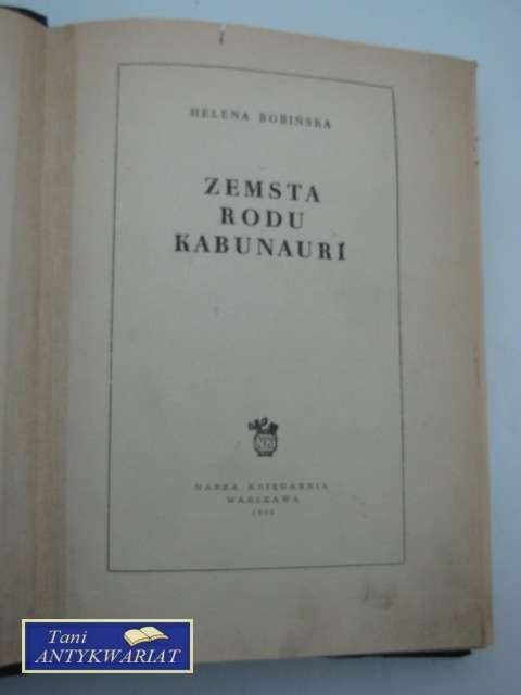 ZEMSTA RODU KABUNAURI