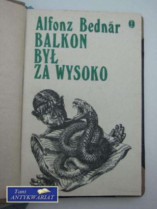 BALKON BYŁ ZA WYSOKO