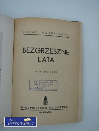 BEZGRZESZNE LATA