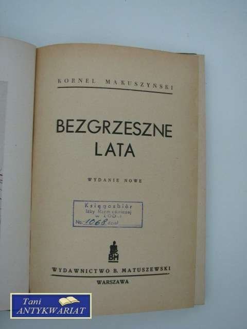 BEZGRZESZNE LATA
