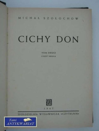 CICHY DON TOM II CZĘŚĆ 2