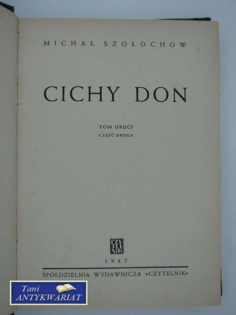 CICHY DON TOM II CZĘŚĆ 2