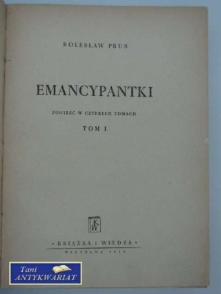 Emancypantki tom I