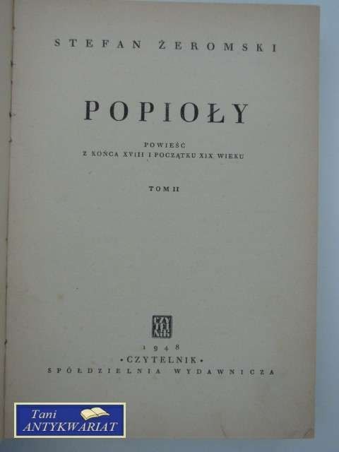 PISMA TOM IX POPIOŁY 1