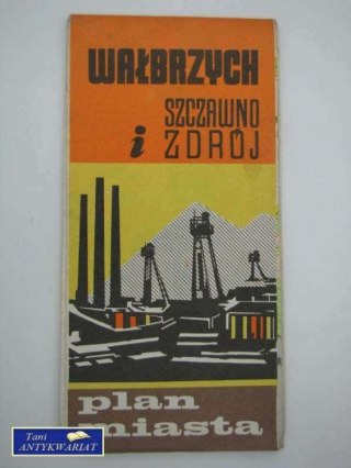 PLAN MIASTA WAŁBRZYCH SZCZAWNO I ZDRÓJ