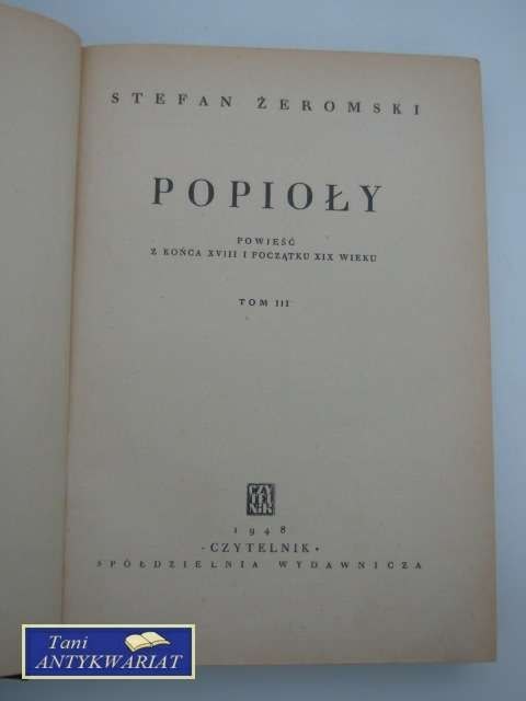POPIOŁY TOM III