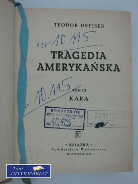 TRAGEDIA AMERYKAŃSKA TOM III