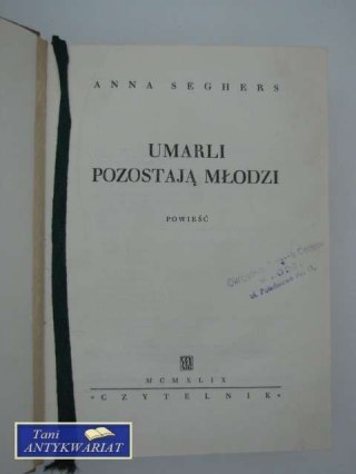 UMARLI POZOSTAJĄ MŁODZI