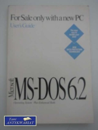USER'S GUIDE; ms-dos6.2