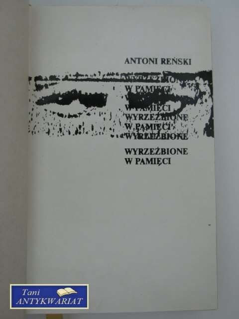 WYRZEŹBIONE W PAMIĘCI WYRZEŹBIONE W PAMIĘCI