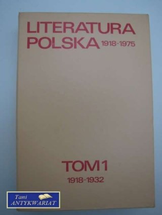 LITERATURA POLSKA TOM I
