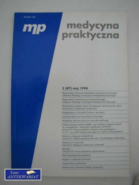 MEDYCYNA PRAKTYCZNA 5 (87)1998 MEDYCYNA PRAKTYCZNA 5 (87)1998
