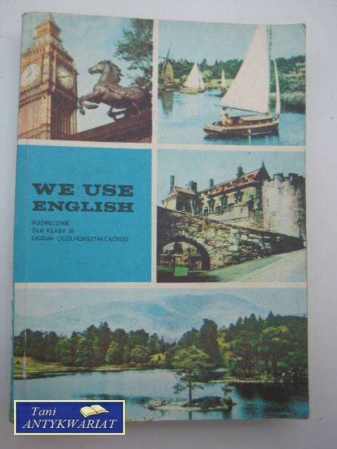 WE USE ENGLISH