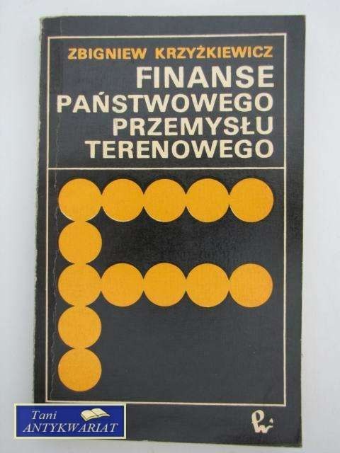 FINANSE PAŃSTWOWEGO PRZEMYSŁU TERENOWEGO