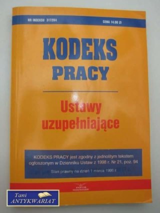 KODEKS PRACY USTAWY UZUPEŁNIAJĄCE