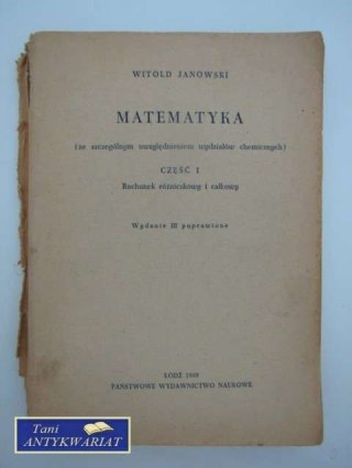 MATEMATYKA CZĘŚĆ I