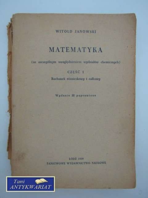 MATEMATYKA CZĘŚĆ I
