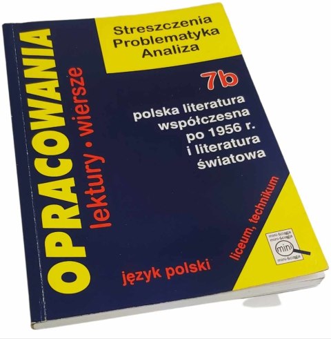 OPRACOWANIA POLSKA LITERATURA WSPÓŁCZESNA PO 1956R. I LITERATURA ŚWIATOWA