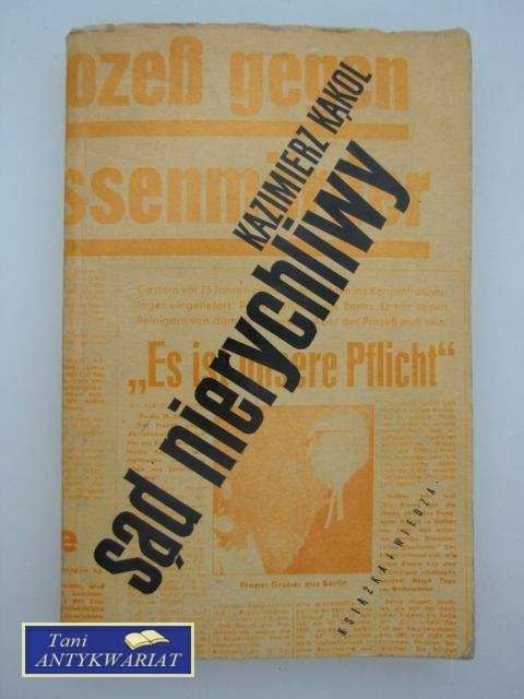 SĄD NIERYCHLIWY FRANKFURCKI PROCES OPRAWCÓW Z...... SĄD NIERYCHLIWY FRANKFURCKI PROCES OPRAWCÓW Z......