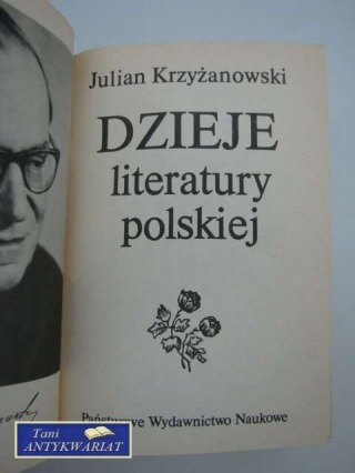 DZIEJE LITERATURY POLSKIEJ