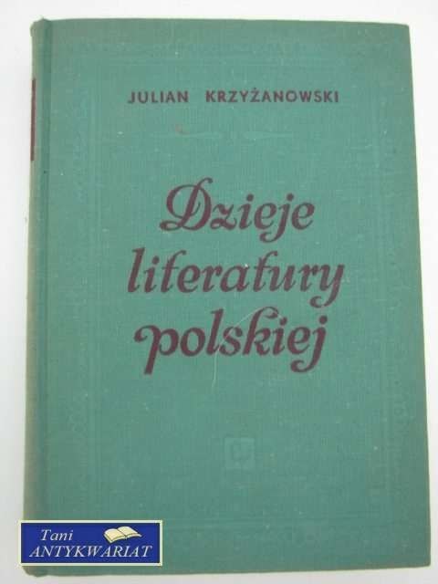 DZIEJE LITERATURY POLSKIEJ