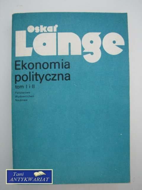 EKONOMIA POLITYCZNA TOM 1 I 2