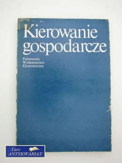 KIEROWANIE GOSPODARCZE