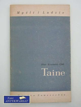 MYŚLI I LUDZIE TAINE