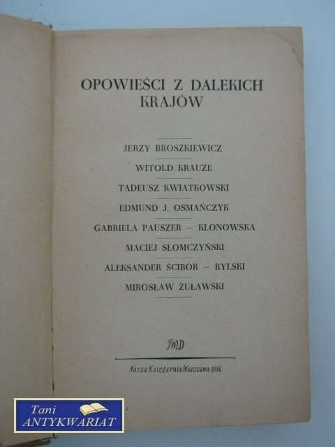 OPOWIEŚCI Z DALEKICH KRAJÓW