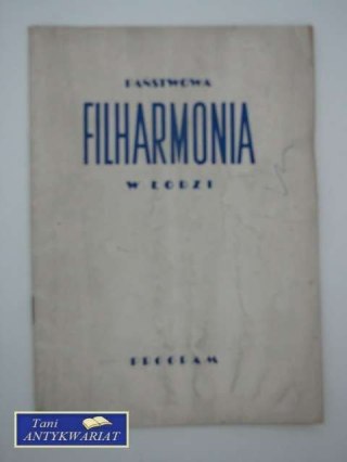 PAŃSTWOWA FILHARMONIA W ŁODZI PROGRAM NR 15