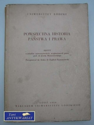 POWSZECHNA HISTORIA PAŃSTWA I PRAWA