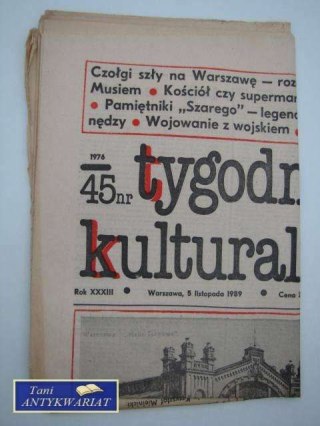 TYGODNIK KULTURALNY NR 45 - 5 LISTOPADA 1989