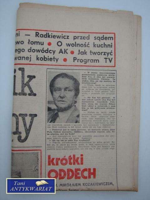 TYGODNIK KULTURALNY NR 47 - 19 listopada 1989