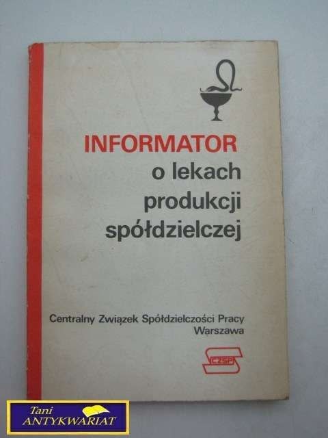 INFORMATOR O LEKACH PRODUKCJI SPÓŁDZIELCZEJ