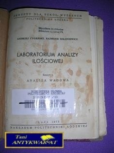 LABORATORIUM ANAL. ILOŚCIOWEJ ZESZYT 1 SKRYPT