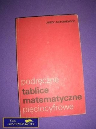 PODRĘCZNE TABLICE MATEMATYCZNE PIĘCIOCYFROWE