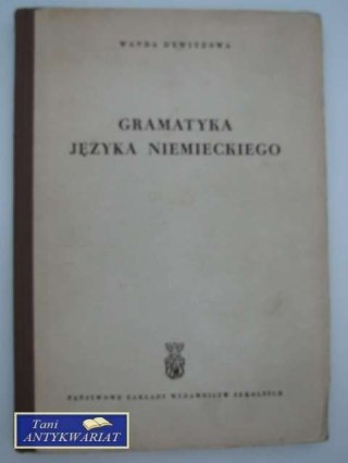 GRAMATYKA JĘZYKA NIEMIECKIEGO
