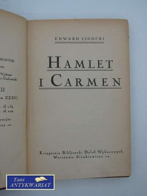 HAMLET I CARMEN