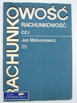 RACHUNKOWOŚĆ CZĘŚĆ I