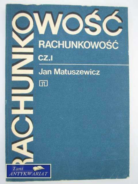 RACHUNKOWOŚĆ CZĘŚĆ I