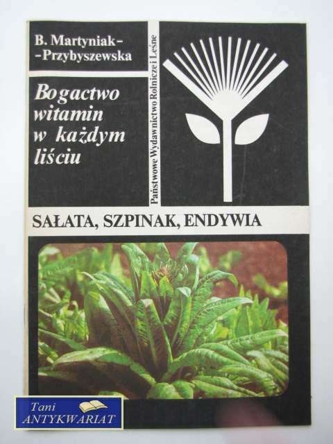SAŁATA, SZPINAK, ENDYWIA