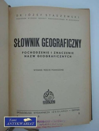 SŁOWNIK GEOGRAFICZNY