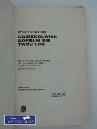 GDZIEKOLWIEK DOPEŁNI SIĘ TWÓJ LOS
